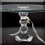 G11. Crystal cake stand. 